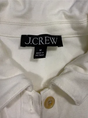 J. Crew Ivory Button-Henley Long Sleeve Top thumbnail 5