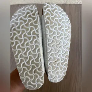 Birkenstock White Shearling-Lined Slide Sandals thumbnail 5