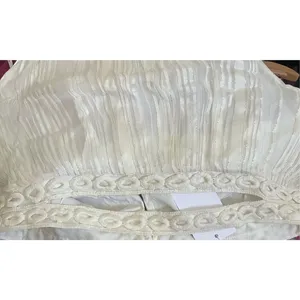 Lovers + Friends Cream Pleated Halter Cutout‎ Top XL thumbnail 4