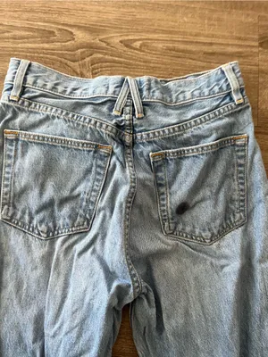 SLVRLAKE Womens 27 Light Wash High Rise Straight Leg Rigid Cotton Denim Jeans thumbnail 9