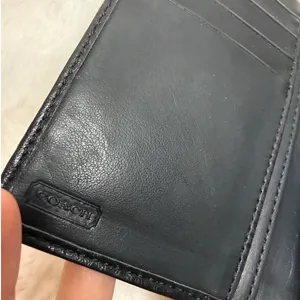 COACH Black Signature Canvas Wallet thumbnail 7
