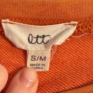 Orange S/M Boho Mineral Wash Oversized Casual‎ sweatshirt thumbnail 2