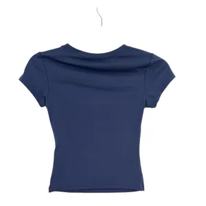 White Fox Boutique Tee T-Shirt Short Sleeve Logo Navy Blue Size XXS thumbnail 4