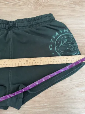 Gymshark Small Legacy Graphic Sweat Shorty Shorts Green Gym Workout thumbnail 9