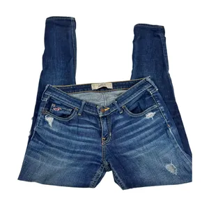 Hollister Y2K Distressed Bootcut Jeans Low Rise Dark‎ Wash W29 L31 thumbnail 1