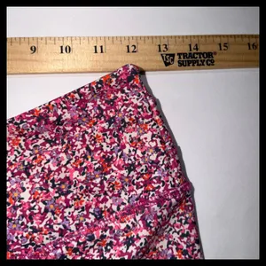 Sage‎ Collective Biker Shorts Womens Medium Pink Floral High Rise Athletic Yoga thumbnail 4