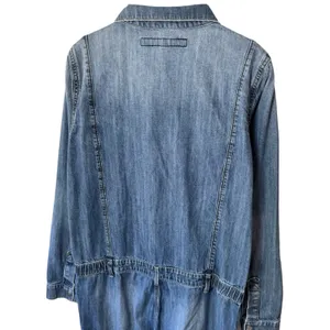 Driftwood‎ Blue Denim Jumpsuit 100% Cotton One-Piece Coveralls Garden Comfort M thumbnail 6