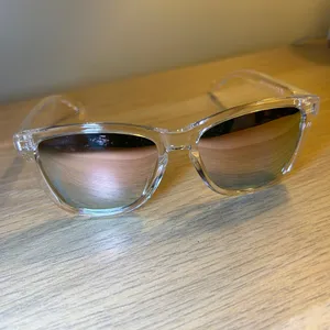 Transparent Frame Sunglasses with Green Lenses thumbnail 8