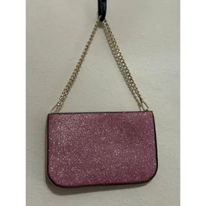 NEW Kate Spade Purse Glimmer Glitter Shoulder Bag Pink Sparkly Gold Chain Whimsy thumbnail 7