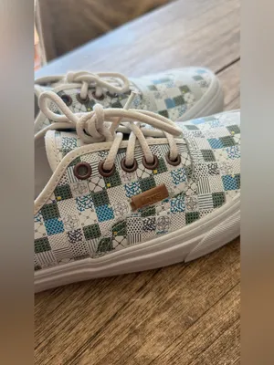 Vans unisex Tiles White Leather size 8.5 Like new condition thumbnail 5