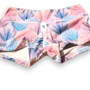 Fleo Pink, Blue & Purple Mermaid Shell Print Low Rise Activewear‎ Shorts Sz S thumbnail 6