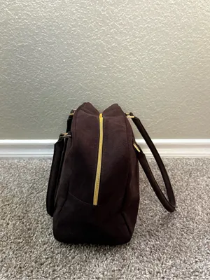Victoria’s Secret Angel Y2K Chocolate Brown Top Handle Bowler Handbag thumbnail 8