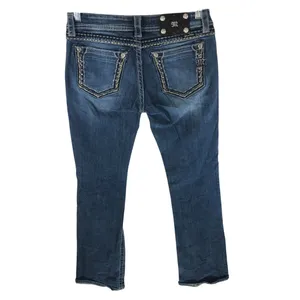 Miss Me Womens Jeans JS5408B8 Boot Cut Embellished Embroidered Low Rise 29 thumbnail 2