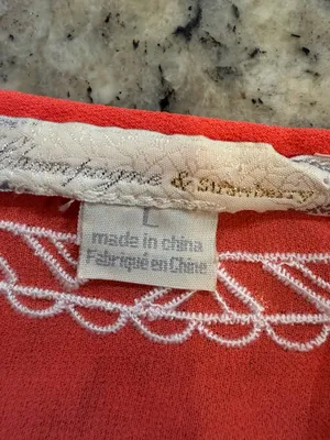 Embroidered Coral Sleeveless Tank Top thumbnail 3