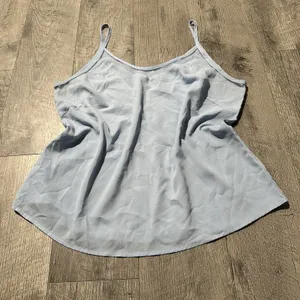 Women's baby Blue Sleeveless Top nightwear tank straps comfy sleepwear thumbnail 2