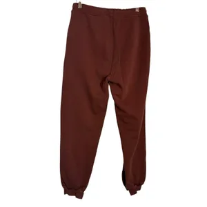Anine Bing Sport Dark Cherry Tyler Split Hem Athleisure Sweat Joggers XS thumbnail 10