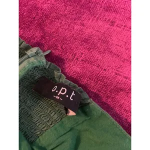 O.P.T. River Midi Dress GORGEOUS COLOR Pockets Green ROMANTIC PRAIRIE Size M thumbnail 5