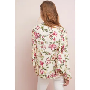 Anthropologie Idalia‎ Floral Jacket Kimono OS One Size Women's Blouse Top Shirt thumbnail 3
