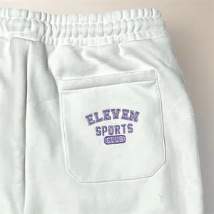 NWT EleVen Venus Williams M White Purple Embroidered Heavyweight Fleece Joggers‎ thumbnail 6