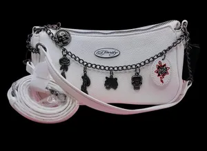Ed Hardy White Charm Shoulder Bag NWT Y2K thumbnail 1