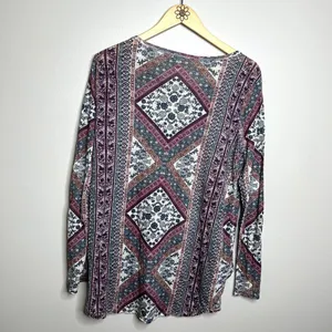 Lucky Brand Tapestry Print Tunic Top thumbnail 5