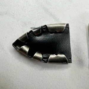 Western Style Silver Tone Belt Buckle Keeper Tip Set ✨ thumbnail 7