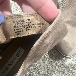 Madden Girl tan Booties - Brownie size 10M thumbnail 10