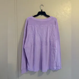 NWT Victoria's Secret PINK Varsity Terry V-Neck Pullover Sweatshirt sz XL thumbnail 2