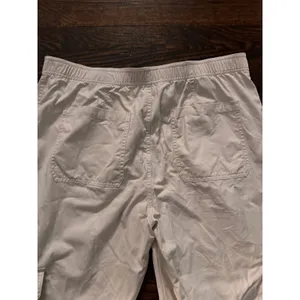 Abercrombie‎ & Fitch Cargo Pants Women 16 Beige Utility Straight Leg Cotton 33 thumbnail 3