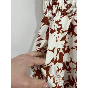 Universal Thread Floral Midi Skirt Cottagecore Pockets Cotton Large‎ thumbnail 4