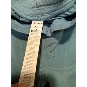 Halara Women's Sz XS High Waist Eyelet 2-in-1 Zip Hem Running Joggers Stone Blue thumbnail 11