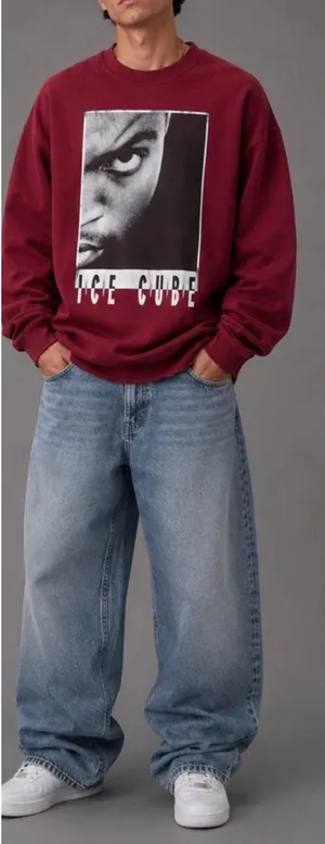 Vintage 90s Ice Cube Red Crewneck Sweatshirt thumbnail 1