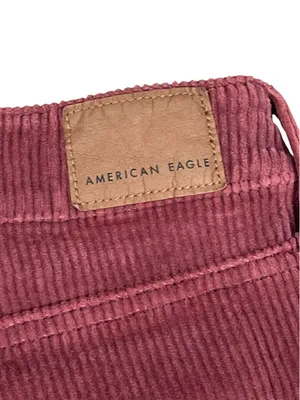 American Eagle Outfitters Women's Corduroy Super Stretch Mom Jeans Rolled Hem thumbnail 5