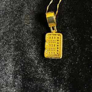New Iced Out Baguette Initial “E” Pendant Necklace 18-20” thumbnail 3
