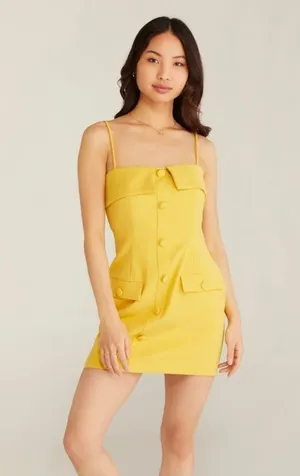 Yellow Eggy Sunny Dress Sz M thumbnail 1