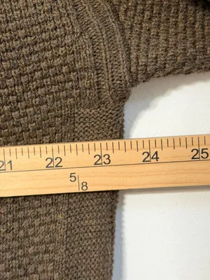 Free People Beach Turtleneck Knit Sweater Size Small Oversized Brown Fall thumbnail 6