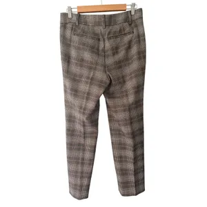 Talbots Southampton Pant 6P Plaid Straight Leg Trousers Petite Brown Blue Preppy thumbnail 7