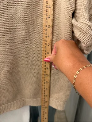 H&M Beige Lightweight Knit Sweater thumbnail 6