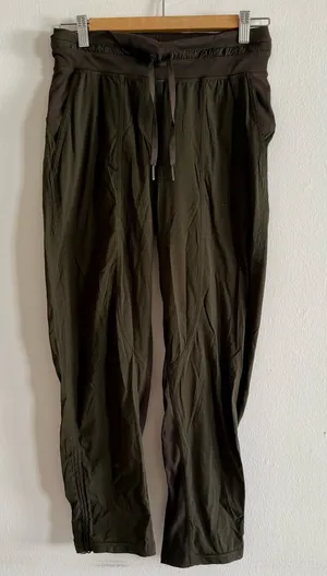 Lululemon Dance Studio Crop II 20” Dark Olive thumbnail 1