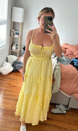 Yellow Sundress Size S petite thumbnail 1
