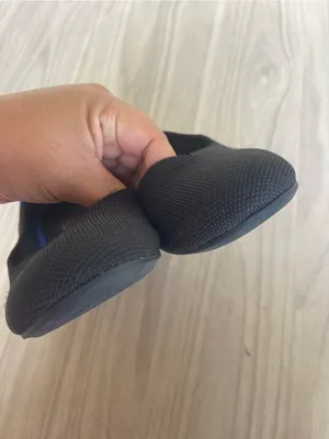 Rothy's Black Flats with Blue Trim thumbnail 4