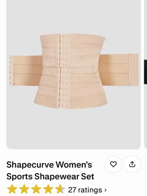 Women's off white Waist Trainer - Sports Shapewear thumbnail 3