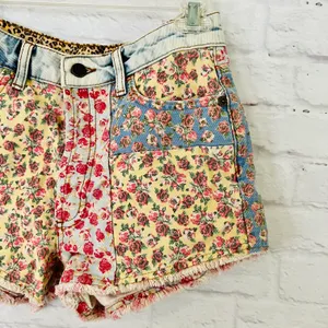 Farm Rio Floral Denim Shorts thumbnail 10