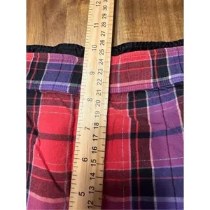 Women’s Victoria’s Secret Pajama Bottoms Pants Medium Red Plaid Flannel Pockets thumbnail 7
