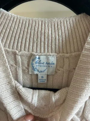 Cream Sweater Vest thumbnail 2