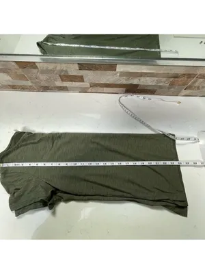 ST. Tropez West women basic t-shirt khaki olive cotton blend Sz XS thumbnail 7