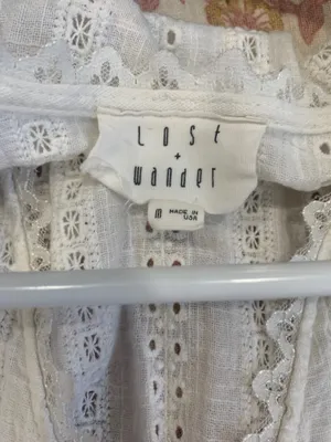Lost + Wander white romper  thumbnail 2