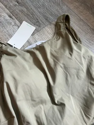 NWT Halara size L, draped backless, g-hook, 2-in-1 side pocket mini dress thumbnail 10