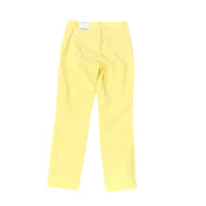 White House Black Market Yellow Slim Leg Dress Pants Size 2 NWT thumbnail 3