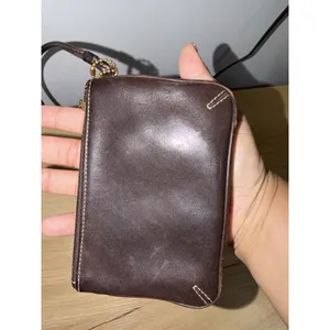 Coach Brown Leather Wristlet Wallet P thumbnail 6